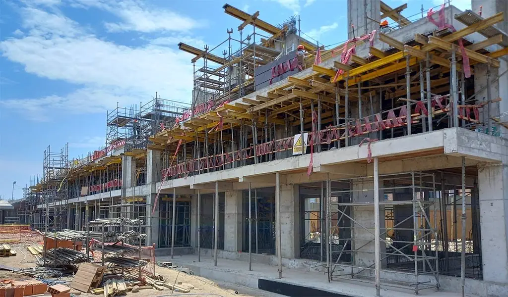 Obra civil en ejecución